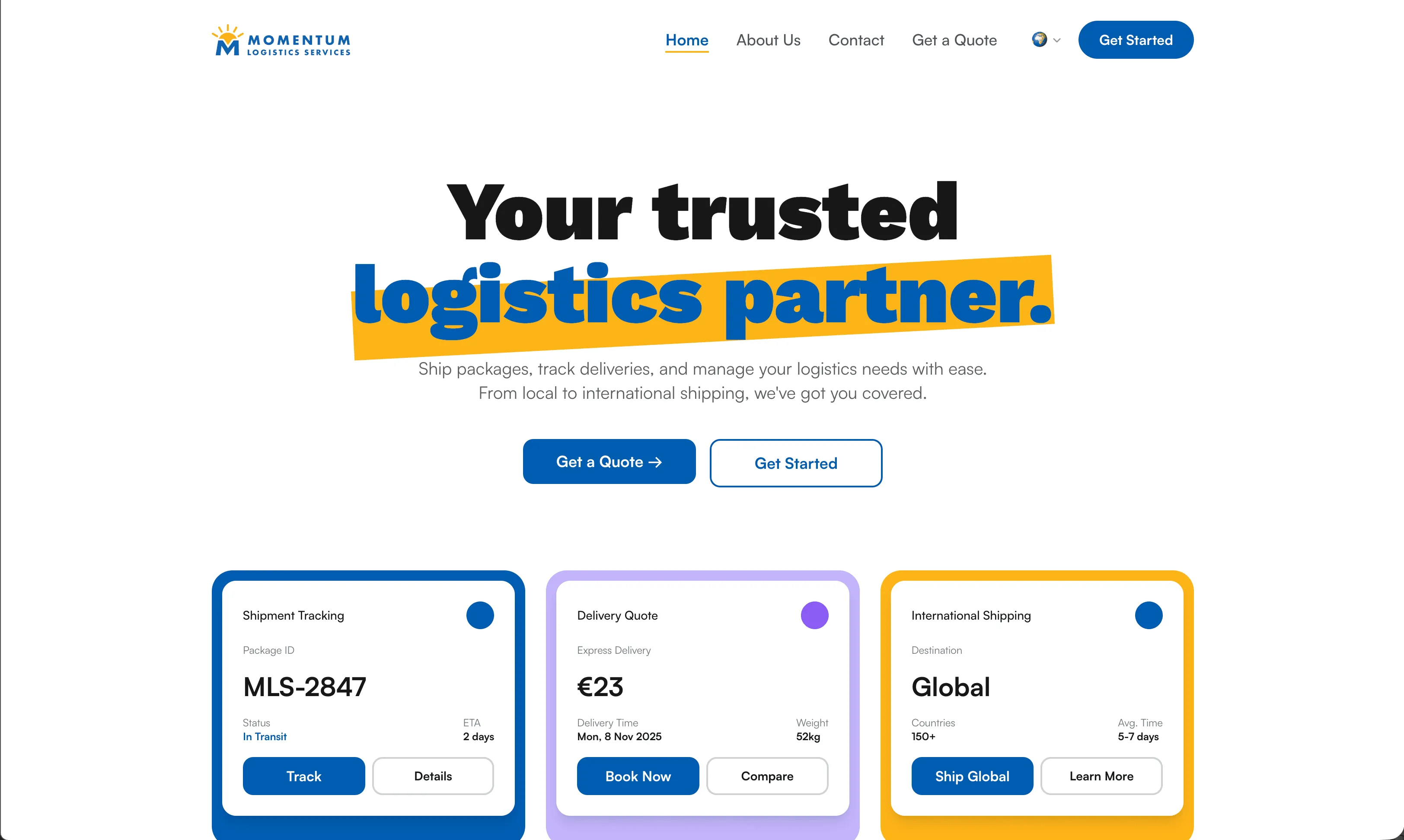 Momentum Logistics Services preview